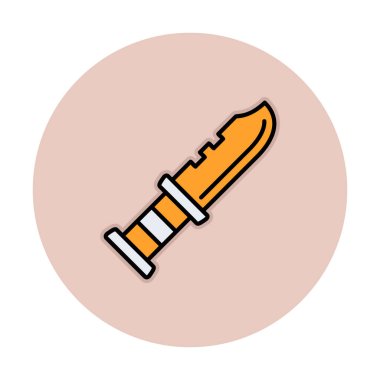 askeri bıçak ikonu vektör illüstrasyon sembolü tasarımı