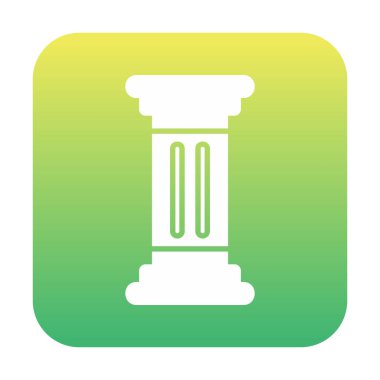 Sütun düz simgesinin vektör illüstrasyonu