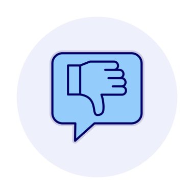 Hoşlanmıyorum. Web simgesi basit illüstrasyon 