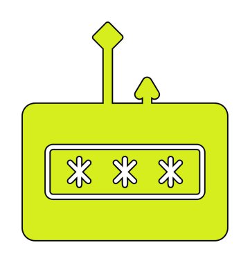 parola phishing simge vektör illüstrasyonu 