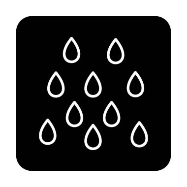 yağmur simgesi, vektör illüstrasyonu  