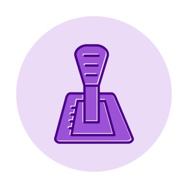 Araba vites kutusu web simgesi, vektör illüstrasyonu