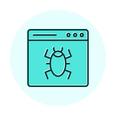 Yasak web sitesi vektör simgesi 