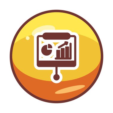 Sunum, iş istatistikleri ve pasta grafik ikonlu veri analizleri. iş analizleri, analizler, istatistikler, pasta grafiği