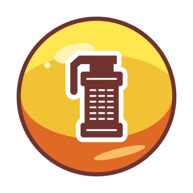 Smoke Grenade web simgesi, vektör illüstrasyonu