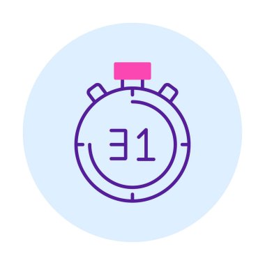 Basit düz kronometre vektör çizimi