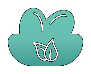 Basit Kuş Yuvası simgesi, vektör illüstrasyonu