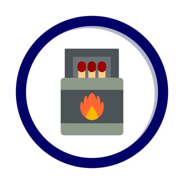 Basit düz eşleştirme simge vektör illüstrasyonuName 