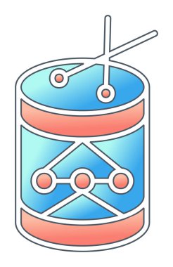 Sakura festivali konsepti çizimi, iki renk gradyan vektör çizimi tasarımı