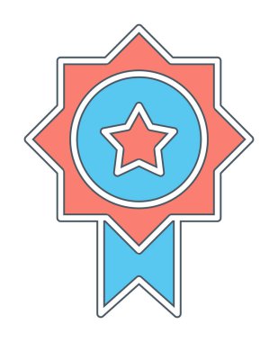 Ödül ikonu vektör illüstrasyonu. Ödül                        