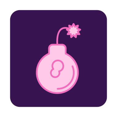 Bomba simgesinin vektör illüstrasyonu