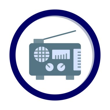 radyo ikonu. özet çizim vektör tasarımı