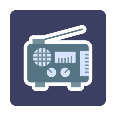 radyo ikonu. özet çizim vektör tasarımı