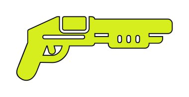 Pompalı düz simge, vektör illüstrasyonu