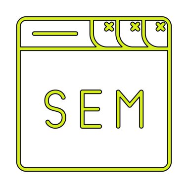 tarayıcı web simgesi, vektör illüstrasyonu 