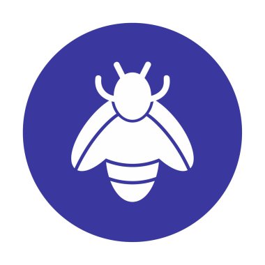 Şirin Arı simgesi, vektör çizim        