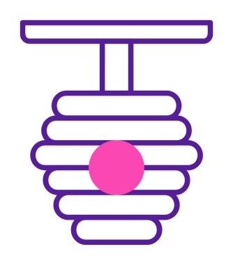 Arı kovanı simgesi vektör illüstrasyonu