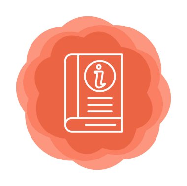 Bilgi Defteri simgesi. dosya simgesi. vektör illüstrasyonu