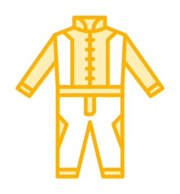 Race Suit web simgesi, vektör illüstrasyonu