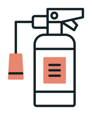 Yangın söndürme simgesinin vektör çizimi                            