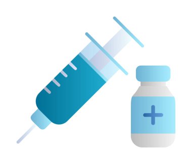 Basit insülin simgesi, vektör illüstrasyonu