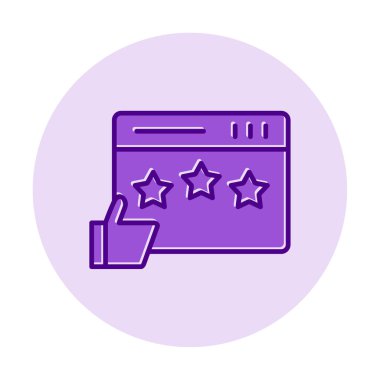 Simge vektör illüstrasyon tasarımını gözden geçir