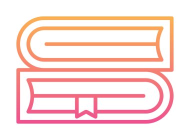 kitap web simgesi, vektör çizim 