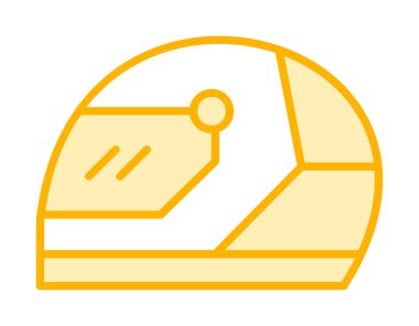 Kask simge vektör çizim yarış                 