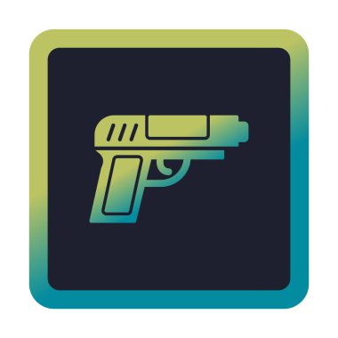 silah simgesi vektör illüstrasyonu