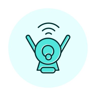 Web Kamerası modern simgesinin vektör illüstrasyonu           