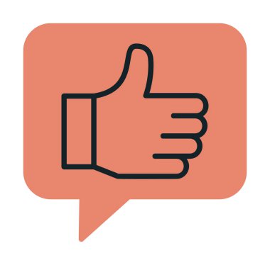 başparmak yukarı Web simgesi, vektör çizim                   