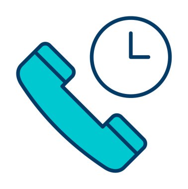 Basit Arama Bekleme simgesi, vektör illüstrasyonu