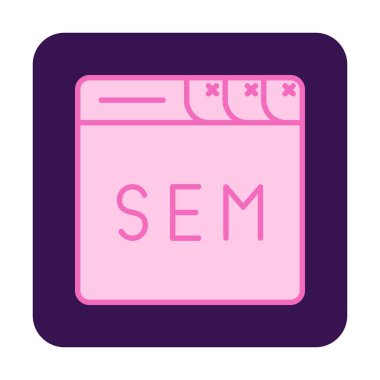 tarayıcı web simgesi, vektör illüstrasyonu 