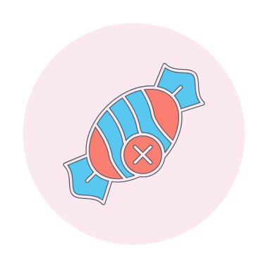 Basit Şekersiz simge, vektör illüstrasyonu