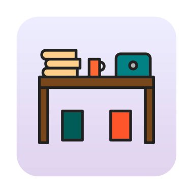 bilgisayar Resepsiyon simge vektör çizim 