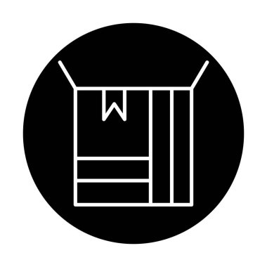 kutusu simgesini açın. vektör çizim                                      