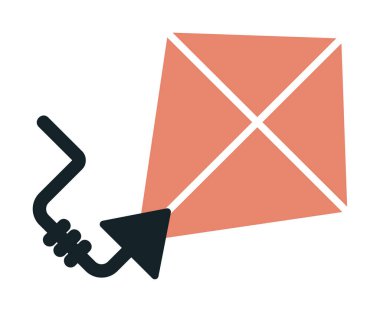 Uçurtma rengi simgesi. vektör illüstrasyonu                      