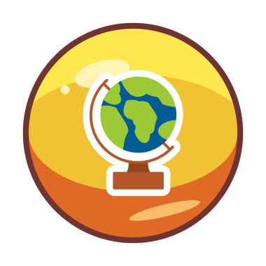 Dünya küre vektör çizimi tasarımı