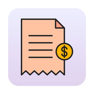 Alışveriş Alımı simgesi vektör illüstrasyonu