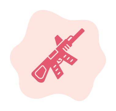 Makine Tüfeği vektör illüstrasyonu