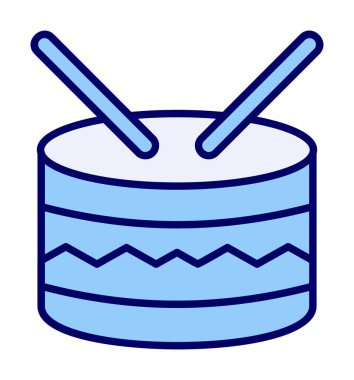 davul simgesi doğrusal işaret tasarımı