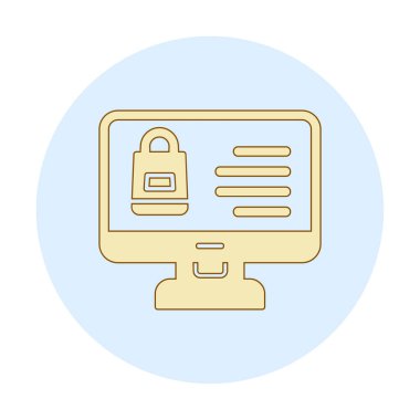 ekran simgesi, vektör illüstrasyonunu izle