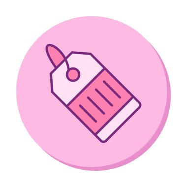 Fiyat Etiketi simgesi, vektör illüstrasyonu basit tasarım