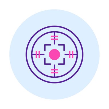 Kapsam renkli vektör simgesi