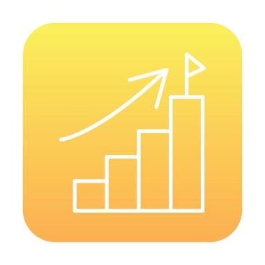 büyüyen grafik simgesi, vektör çizim