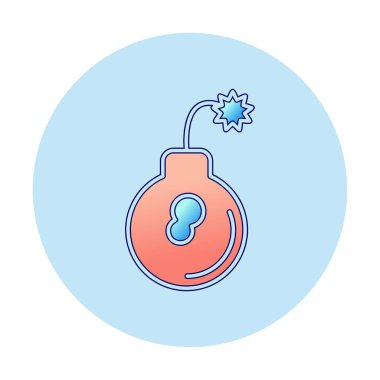 Bomba simgesinin vektör illüstrasyonu