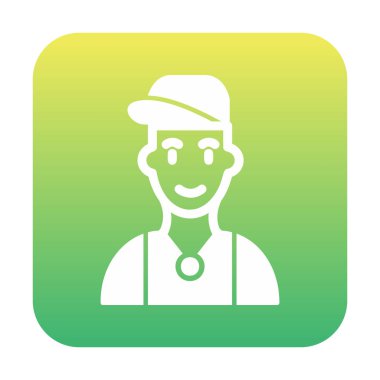 Hip Hop Man ikon vektör illüstrasyonu