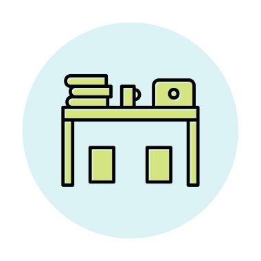 bilgisayar Resepsiyon simge vektör çizim 