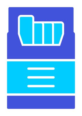 Sigara Kutusu Web simgesi, vektör illüstrasyonu 