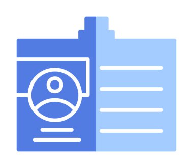 ID kart simgesi vektör illüstrasyonu                                  